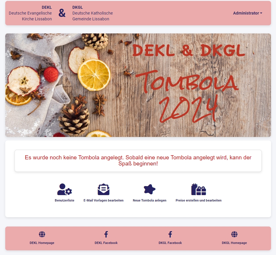 DEKL Tombola Screenshot